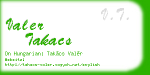 valer takacs business card